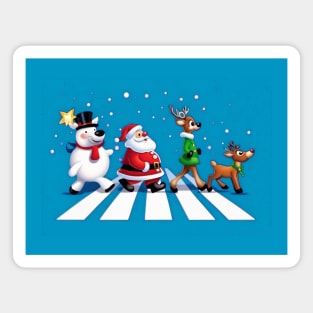 Christmas Road Magnet